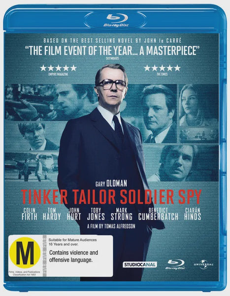 TINKER TAILOR SOLDIER SPY - BLURAY + DVD + DIGITAL VG+