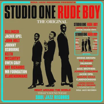 STUDIO ONE RUDE BOY-VARIOUS ARTISTS RED/ CYAN VINYL 2LP *NEW*