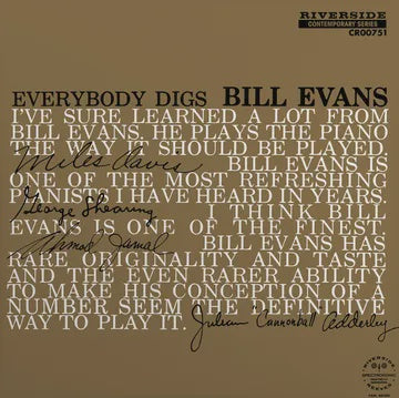 EVANS BILL-EVERYBODY DIGS BILL EVANS RSD LP *NEW*