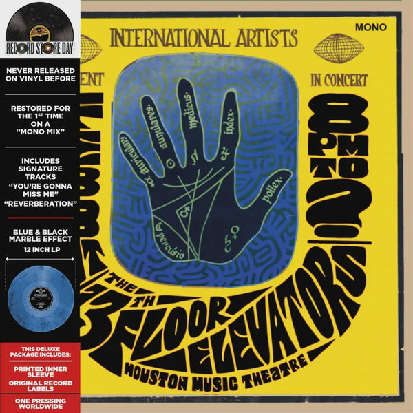 13TH FLOOR ELEVATORS-HOUSTON MUSIC THEATRE BLUE/ BLACK MARBLED VINYL LP *NEW*
