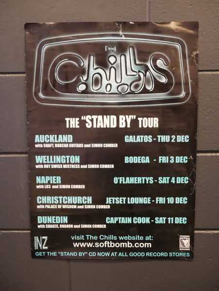 THE CHILLS STAND BY ORIGINAL GIG POSTER