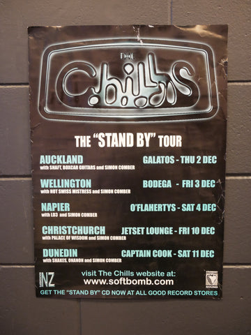 THE CHILLS STAND BY ORIGINAL GIG POSTER