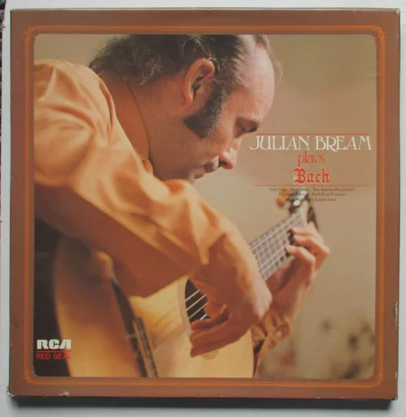 BACH - JULIAN BREAM PLAYS 2LP NM BOXSET VG+