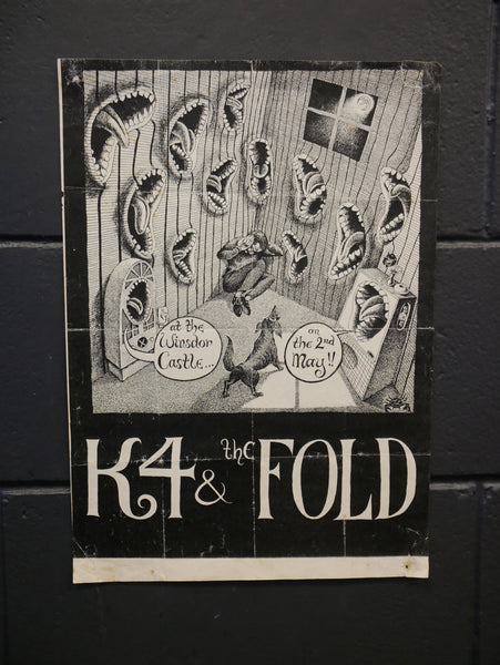 K4 AND THE FOLD ORIGINAL GIG POSTER