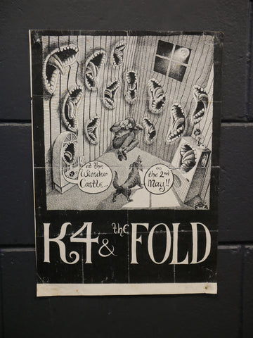 K4 AND THE FOLD ORIGINAL GIG POSTER