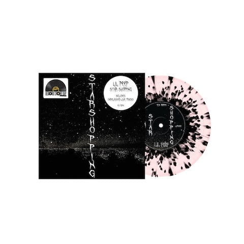 LIL PEEP-STAR SHOPPING PINK/ BLACK SPLATTER VINYL 7" *NEW*