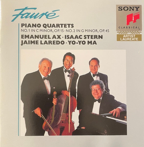 FAURE- PIANO QUARTETS NO.1 AND NO.2 CD VG+