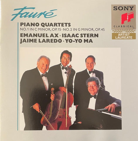 FAURE- PIANO QUARTETS NO.1 AND NO.2 CD VG+
