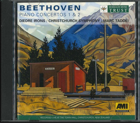 IRONS DIEDRE, MARC TADDEI & CHRISTCHURCH SYMPHONY ORCHESTRA-BEETHOVEN PIANO CONCERTOS 1 & 2 CD VG