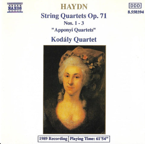 HAYDN- STRING QUARTERS OP.71 KODALY QUARTET CD VG+