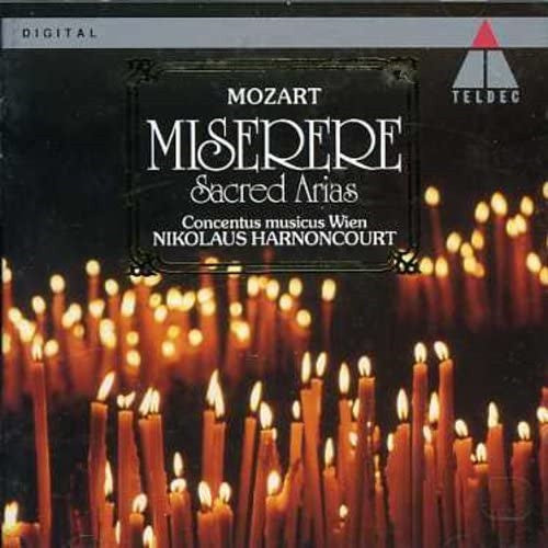 MOZART- MISERERE SACRED ARIAS HARNONCOURT CD VG
