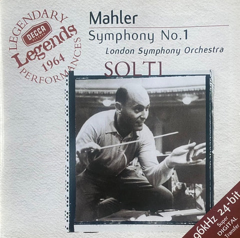 MAHLER- SYMPHONY NO.1 LSO SOLTI CD NM