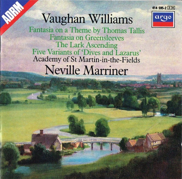 VAUGHAN WILLIAMS- LARK ASCENDING AND OTHERS MARRINER CD VG