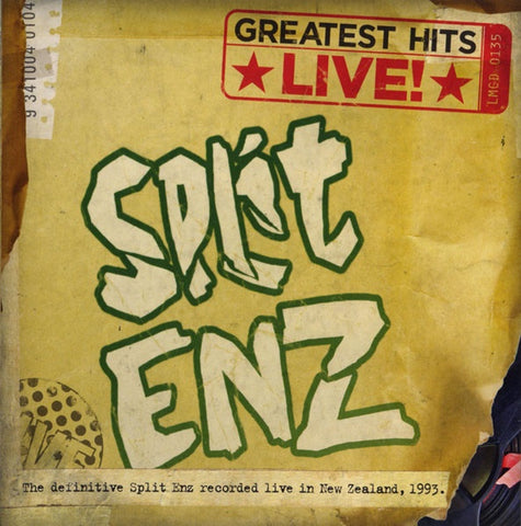 SPLIT ENZ-GREATEST HITS LIVE CD VG