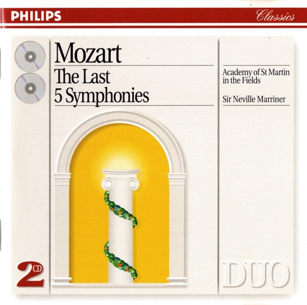 MOZART LAST 5 SYMPHONIES 2CD VG+