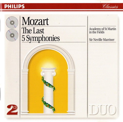 MOZART LAST 5 SYMPHONIES 2CD VG+