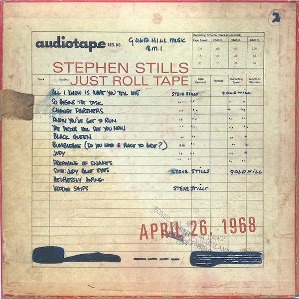 STILLS STEVEN - JUST ROLL THE TAPE LP NM COVER EX