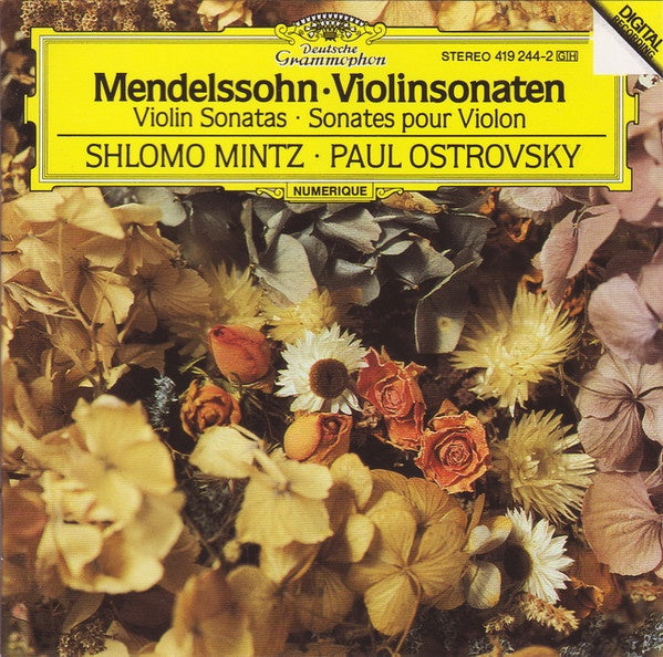 MENDELSSOHN- VIOLIN SONATAS CD VG+