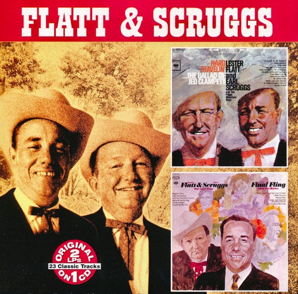 FLATT & SCRUGGS - HARD TRAVELIN'/FINAL FLING CD VG+