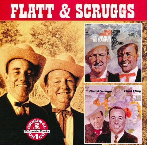 FLATT & SCRUGGS - HARD TRAVELIN'/FINAL FLING CD VG+
