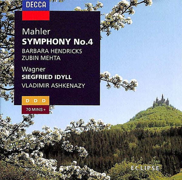 MAHLER- SYMPHONY NO.4 MEHTA ASHKENAZY CD VG