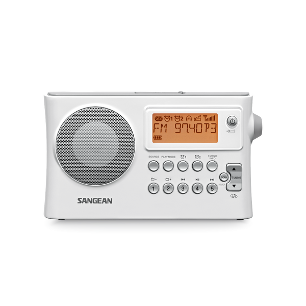 SANGEAN PR-D4P FM/AM DIGITAL PORTABLE RADIO WHITE *NEW*