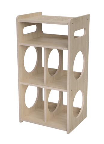 VALHALLA-STACK 500 BIRCHWOOD RECORD STAND *NEW*