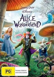 ALICE IN WONDERLAND- BLURAY/DVD VG