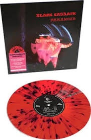 BLACK SABBATH-PARANOID RED/ BLACK SPLATTER VINYL LP *NEW*