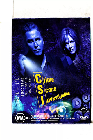 CSI SEASON 1 - 3DVD VG+