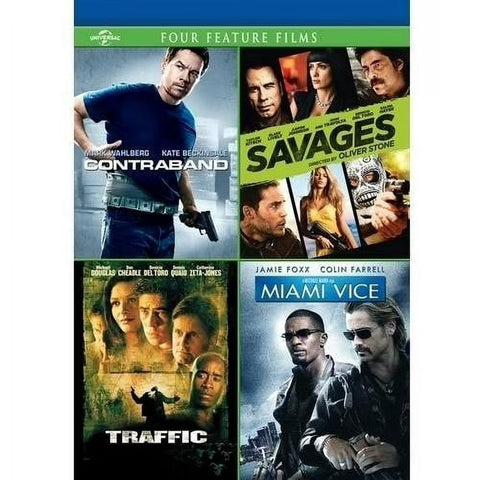 CONTRABAND/SAVAGES/TRAFFIC/MIAMI VICE - REGION 1 3DVD NM