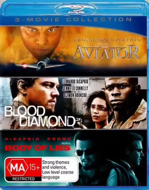 AVIATOR/BLOOD DIAMOND/BODY OF LIES - 3BLURAY VG+
