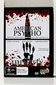 AMERICAN PSYCHO + IDENTITY 2DVD VG