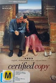 CERTIFIED COPY DVD VG