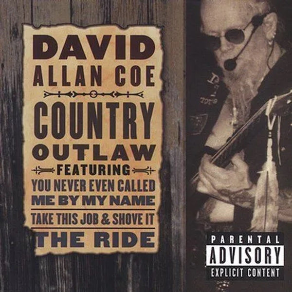 COE DAVID ALLAN-COUNTRY OUTLAW CD VG+