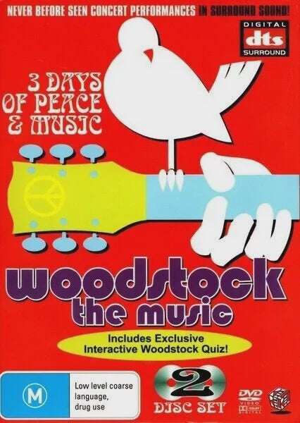 WOODSTOCK THE MUSIC 2DVD NM