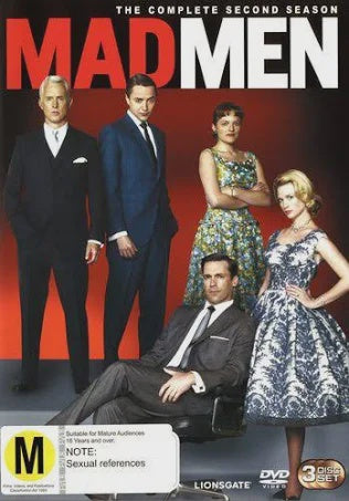 MADMEN COMPLETE SECOND SEASON 3DVD NM