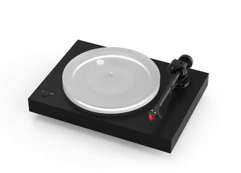 PROJECT - X2 B SATIN BLACK TURNTABLE PREFITTED WITH ORTOFON QUINTET RED *NEW*