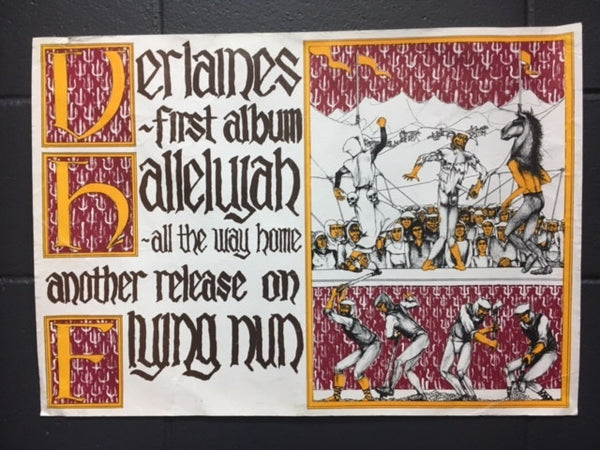 VERLAINES-HALLELUJAH ALL THE WAY HOME ORIGINAL PROMO POSTER