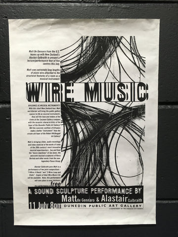 GALBRAITH ALASTAIR & MATT DE GENNARO-WIRE MUSIC ORIGINAL GIG POSTER