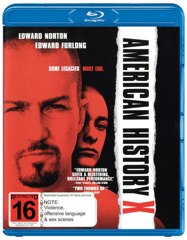 AMERICAN HISTORY X BLURAY VG+