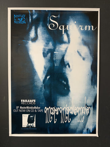 SQUIRM MASTERMISTAKEMAKER 1994 ORIGINAL PROMO POSTER