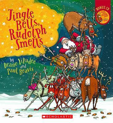 JINGLE BELLS, RUDOLF SMELLS BOOK & CD *NEW*