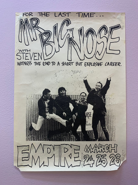 MR BIG NOSE WITH STEVEN ORIGINAL EMPIRE GIG POSTER