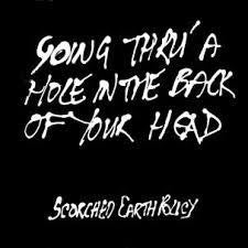 SCORCHED EARTH POLICY-GOING THRU A HOLE IN THE BACK OF YOUR LP *NEW*