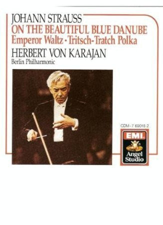 STRAUSS JOHANN-OVERTURES, WALTZES ETC KARAJAN CD VG+