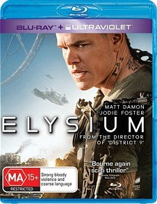 ELYSIUM BLURAY+ULTRAVIOLET VG