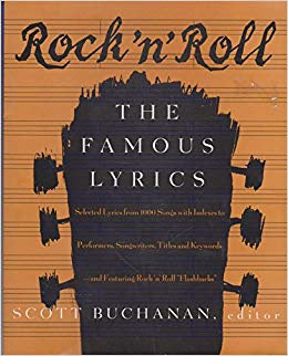 ROCK N ROLL THE FAMOUS LYRICS BOOK VG