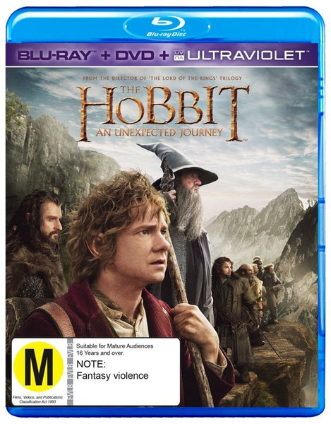 HOBBIT AN UNEXPECTED JOURNEY 2BLURAY + DVD VG