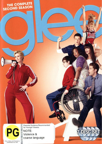 GLEE SEASON TWO 7DVD VG